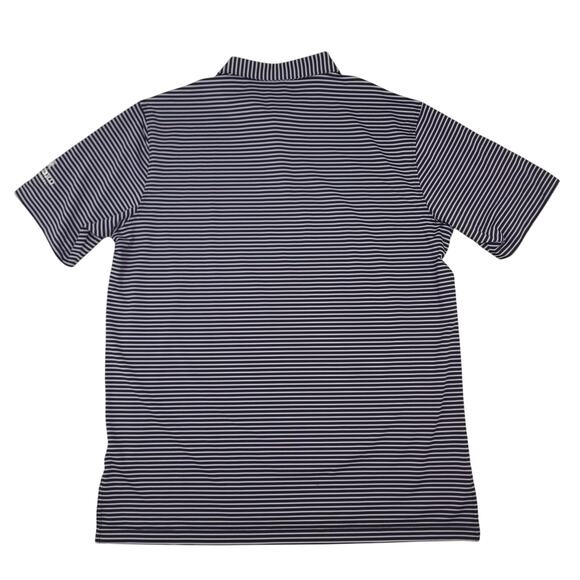 Peter Millar Summer Comfort Men's Short Sleeve Polo Shirt XL Striped Purple NWT - Picture 7 of 10